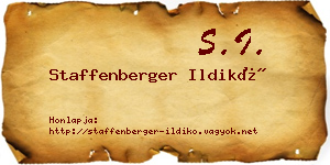 Staffenberger Ildikó névjegykártya