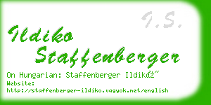 ildiko staffenberger business card